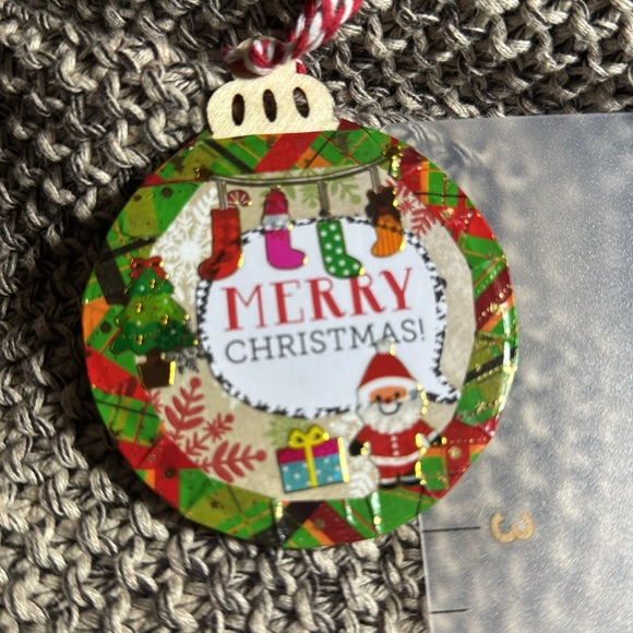 New Handmade 3”x3” Wooden“Merry Christmas” hanging tree ornament $11 - Picture 7 of 7